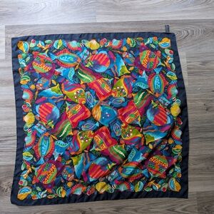 Women's Scarf Like New Colorful Fish Vibrant Unique‎